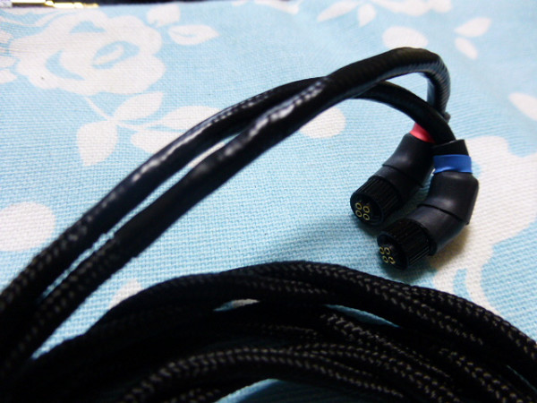 JH Audio 4ピン 用ケーブル MOGAMI 2944 八芯 ブレイド編み込み 2.5mm4極 Lプラグ (カスタム、布スリーブ仕様対応可) Roxanne Layla Angie