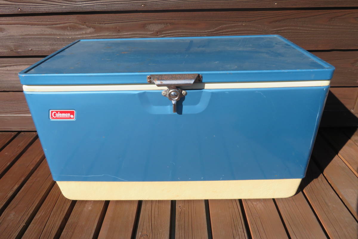 70*s Coleman Coleman cooler-box outdoor camp Vintage America USA(A-148)