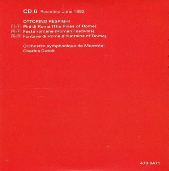 [CD/Decca]レスピーギ:ローマ三部作/デュトワ&MSO 1982_画像2