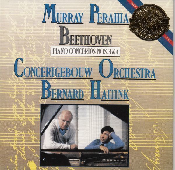 [CD/Sony]ベートーヴェン:ピアノ協奏曲第3&4番/M.ペライア(p)&B.ハイティンク&アムステルダム・コンセルトヘボウ管弦楽団 1984-85_画像1
