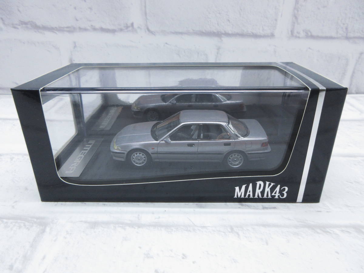 ミニカー 1/43 マーク43 MARK43 ホンダ インテグラ DA7 RXi 1991 純正シートカバー グレーメタリック モデルカー_画像1