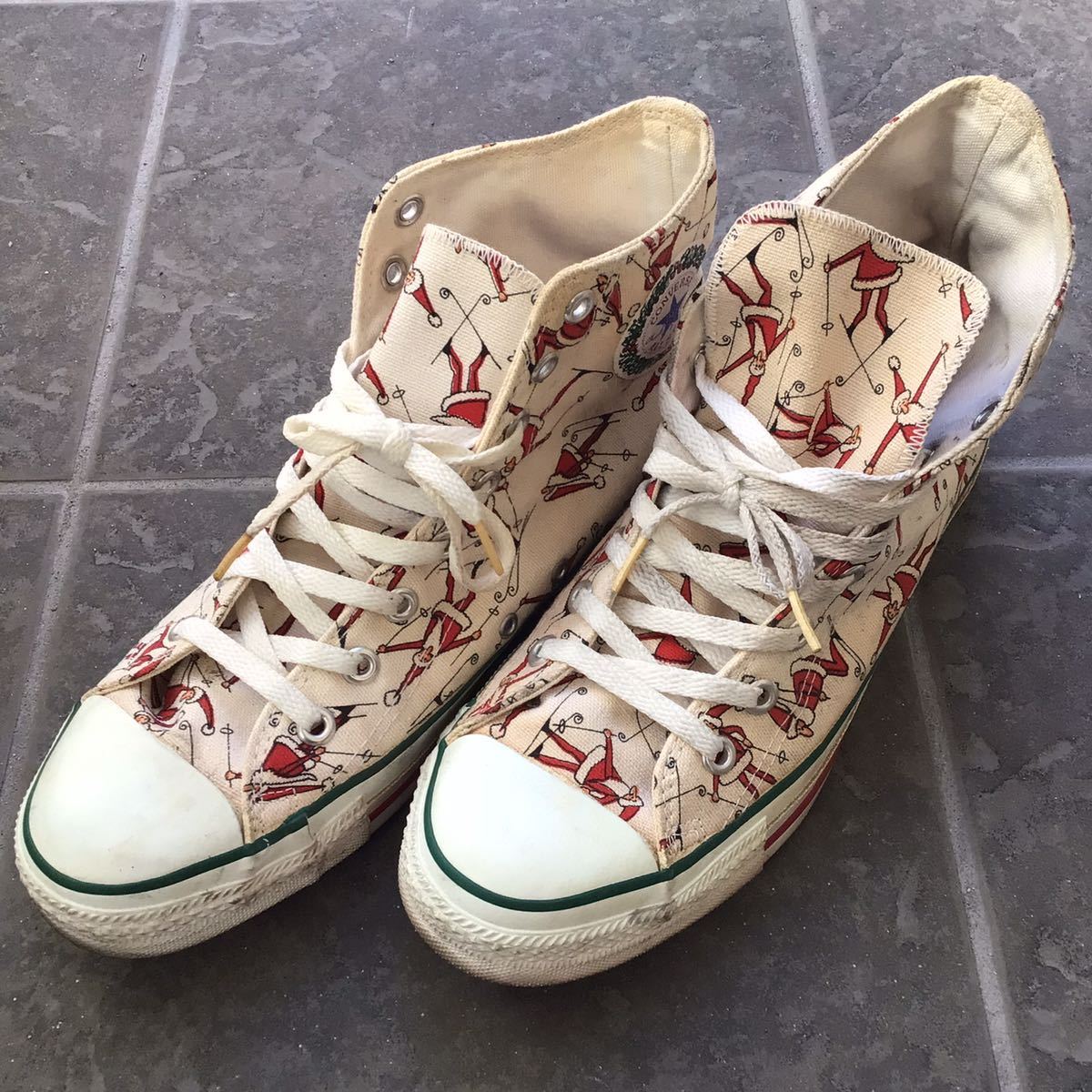 希少 90sヴィンテージ CONVERSE コンバースオールスター サンタ総柄