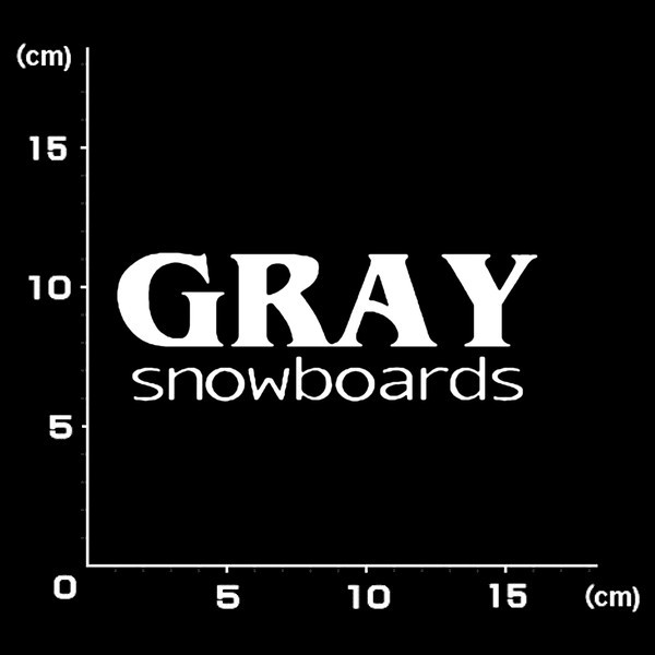 送料無料★0341★Gray グレイ★スノーボード★スノボー★SNOWBOARD★ステッカー_画像1