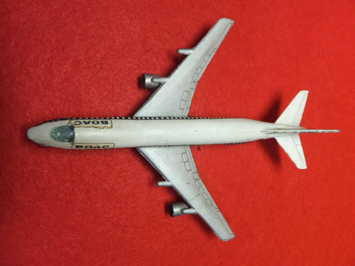  at that time thing retro Hong Kong made die-cast airplane BOAC BOEING 747bo- wing 747 length approximately 15.2cm present condition goods 