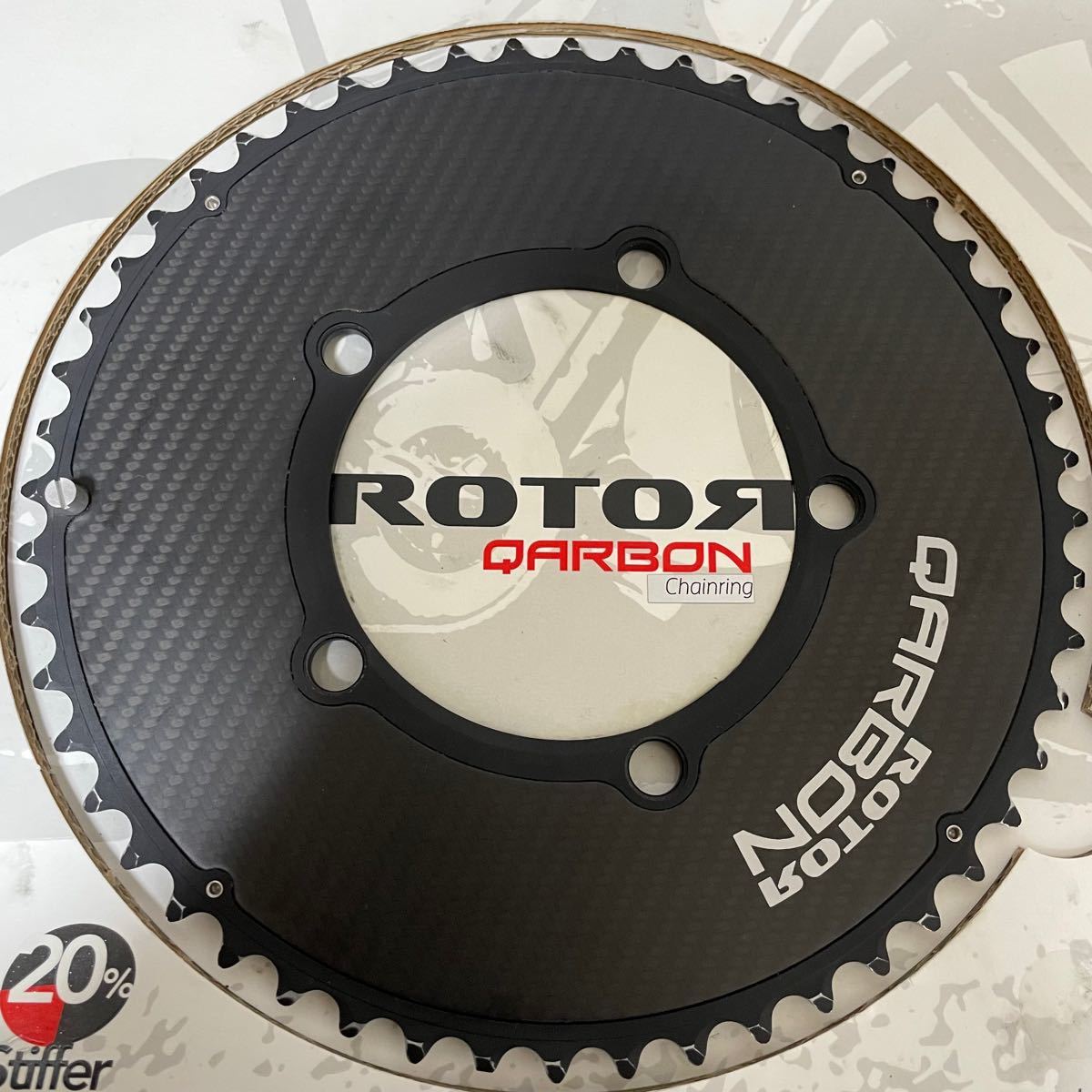 ROTOR NOQ rings Carbon 52T おまけ53T 38Tチェーンリング PCD110 真円