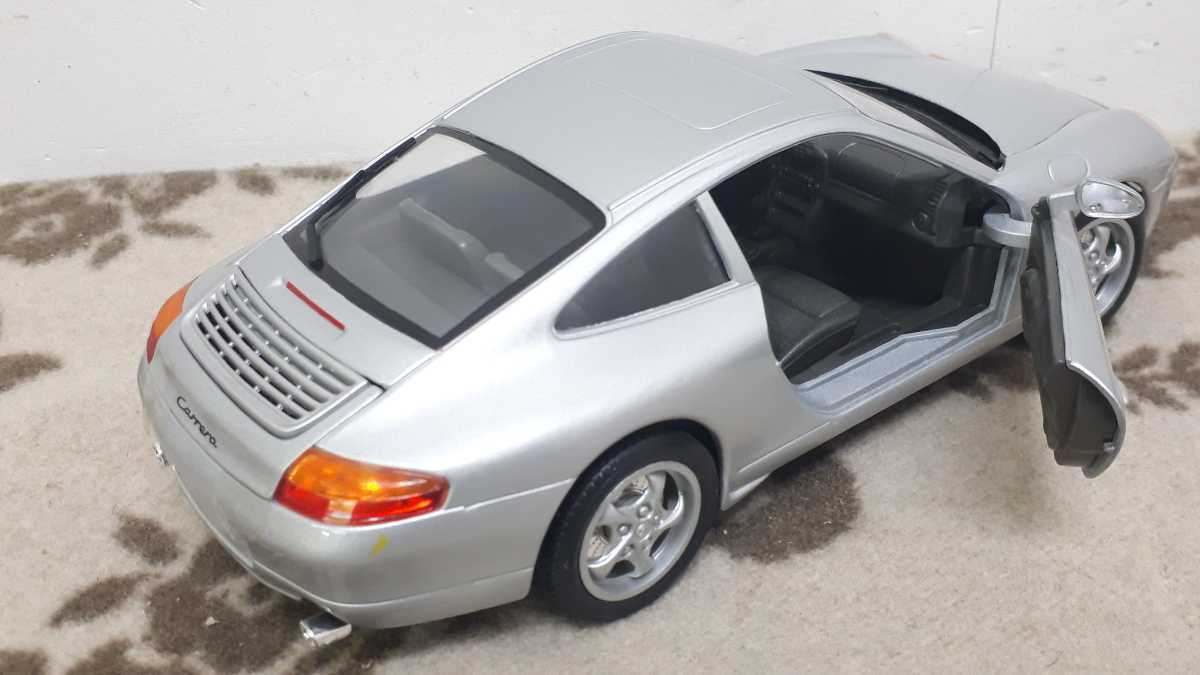  миникар 1/18 шкала Porsche 911 CARRERA серебряный Welly Porsche WELLY Carrera игрушка автомобиль передвижной фигурка Hachioji город получение OK