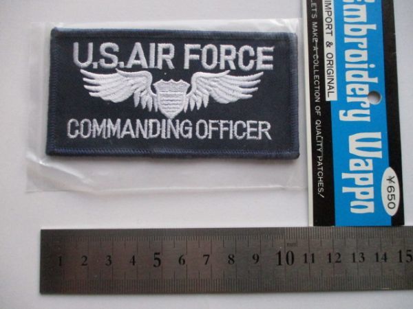 【送料無料】アメリカ空軍U.S.AIR FORCE COMMANDING OFFICER司令官パッチ ワッペン/エアフォースAIR FORCE米空軍USAF米軍USミリタリー M8の画像8