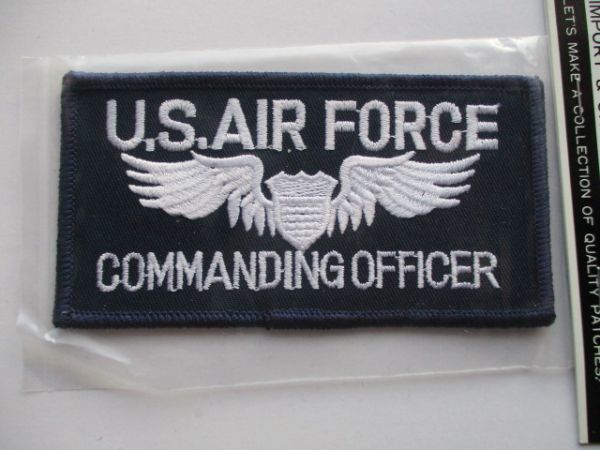 【送料無料】アメリカ空軍U.S.AIR FORCE COMMANDING OFFICER司令官パッチ ワッペン/エアフォースAIR FORCE米空軍USAF米軍USミリタリー M8の画像2