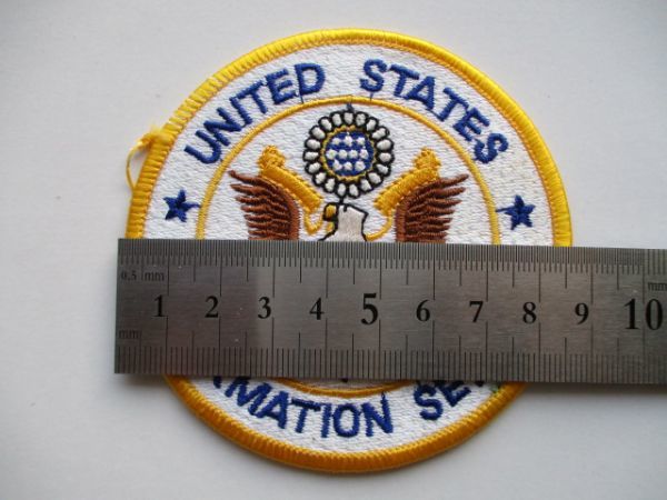 【送料無料】アメリカ合衆国広報文化交流局UNITED STATES INFORMATION SERVICEパッチ刺繍ワッペン/USISエンブレム patches白頭鷲USIA M11_画像8