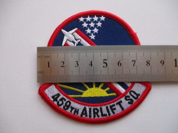 【送料無料】アメリカ空軍459TH AIRLIFT SQパッチ刺繍ワッペン/空輸飛行隊patche旧エアフォースAIR FORCE米空軍USAF米軍USミリタリー M18_画像8