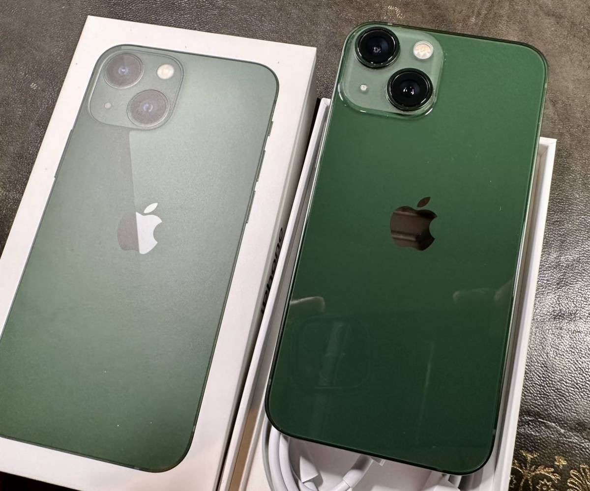 iPhone13 mini グリーン SIMフリー ほぼ未使用-