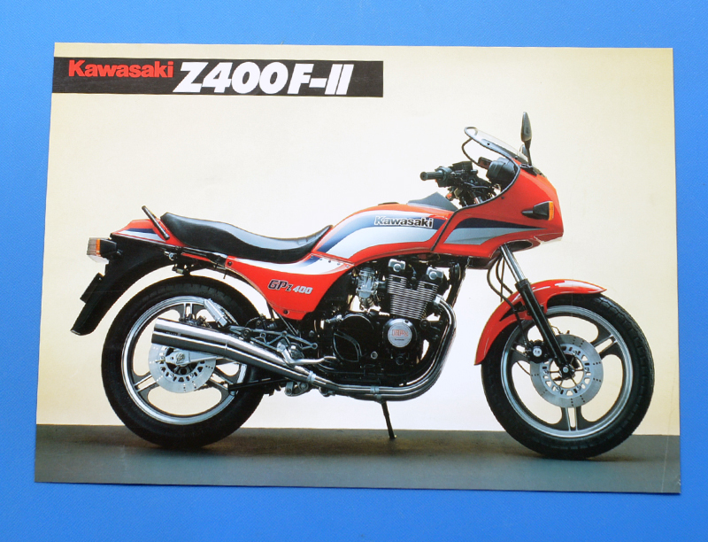 カワサキ　Z400F-Ⅱ　KAWASAKI　Z400F-Ⅱ　英語版　輸出車　バイクカタログ　当時物　ZX400-C4　4気筒【K1980-12】_画像1