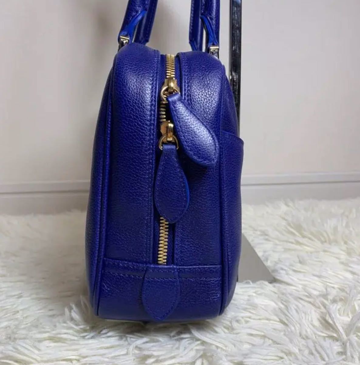 トップシークレット 極美品 モラビト ハンドバッグ ブルー - 通販