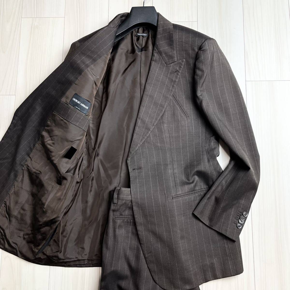 最高級黒タグ!! ジョルジオアルマーニ GIORGIO ARMANI セットアップ