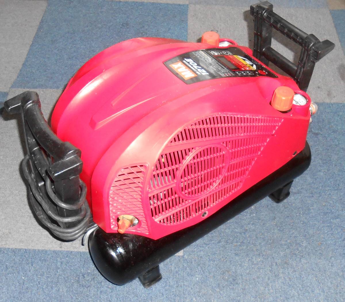 整備済保証付 AK-HH1270E③ 11L MAX / マックス 高圧 / 高圧 エアコンプレッサー AIモード 、取扱説明書付 点検ランプリセット済_画像3