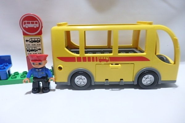 #0981 Lego Duplo транспортное средство машина автобус движение рука # автомобиль 4 колесо 