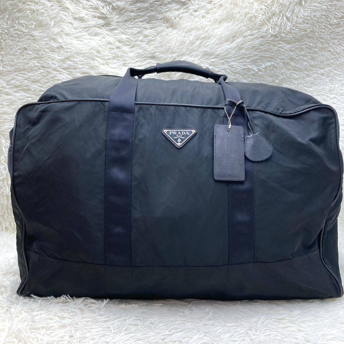 クーポン利用&送料無料 PRADA プラダ ナイロン ボストンバッグ 三角