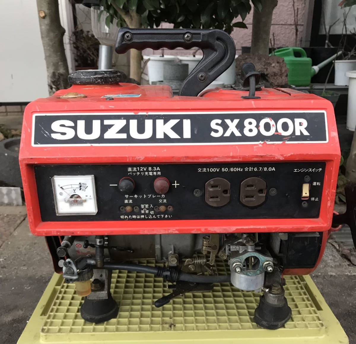 スズキ 発電機 SX800R ポータブル発電機 エンジン発電機 SUZUKI スズキ 発電機 SX800R ポータブル発電機 エンジン発電機 SUZUKI