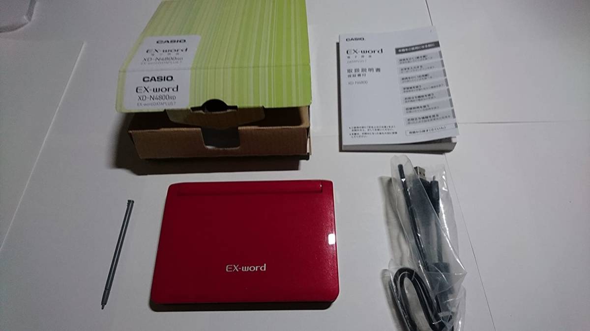 カシオ計算機 電子辞書 EX-word XD-N4800 (140コンテンツ/高校生モデル/レ (中古品)_画像1