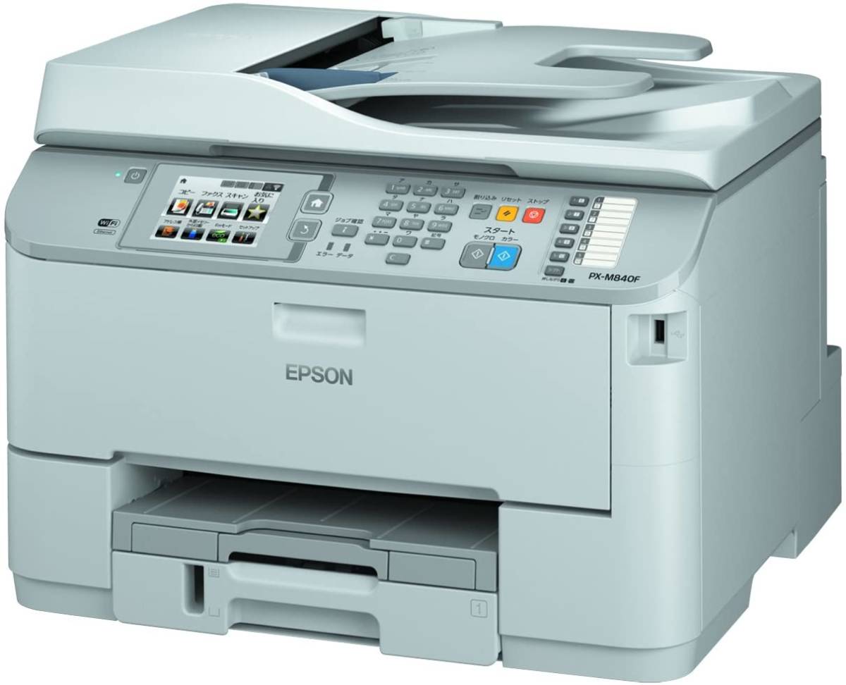 EPSON A4ビジネスインクジェットFAX複合機 PX-M840F(中古品)_画像1