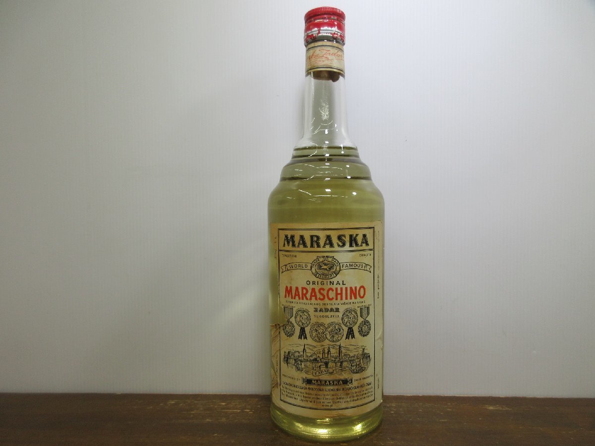 マラスカ オリジナル マラスキーノ MARASKA MARASCHINO 1000ml 32% リキュール 未開栓 古酒/C17421