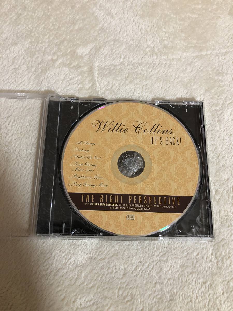 willie collins/THE RIGHT PERSPECTIVE.CDアルバム.us black disk guide. sherrick. freddie jackson.lenny williams.glenn jones.d-train