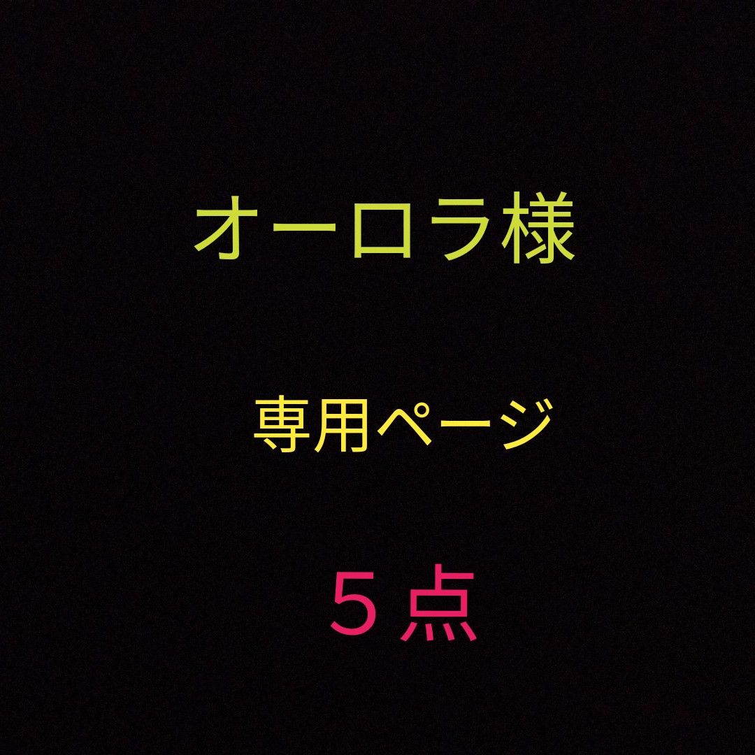 オーロラ様 専用ページ ５点｜PayPayフリマ