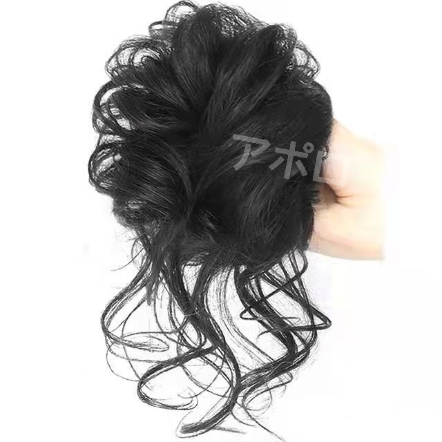  free shipping . dango wig black color attaching wool hair accessory black black No.901 A