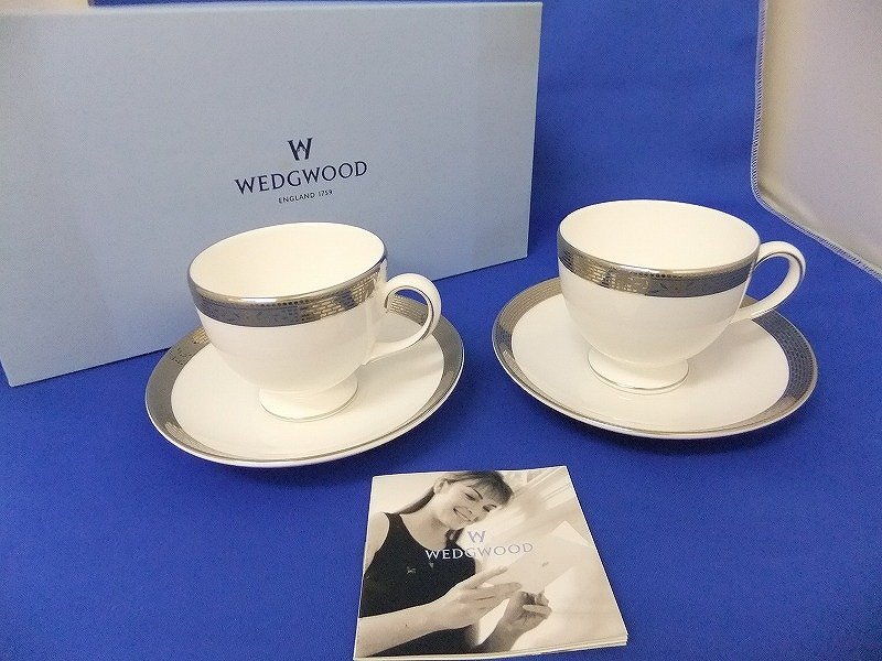 時間指定不可】 ウェッジウッド WEDGWOOD 銀縁マーカサイトMARCASITE