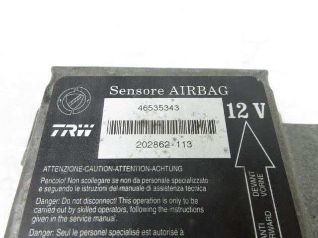 13 year Fiat Barchetta GF-183A6 (2) airbag computer CPU 45635343 179563 4433