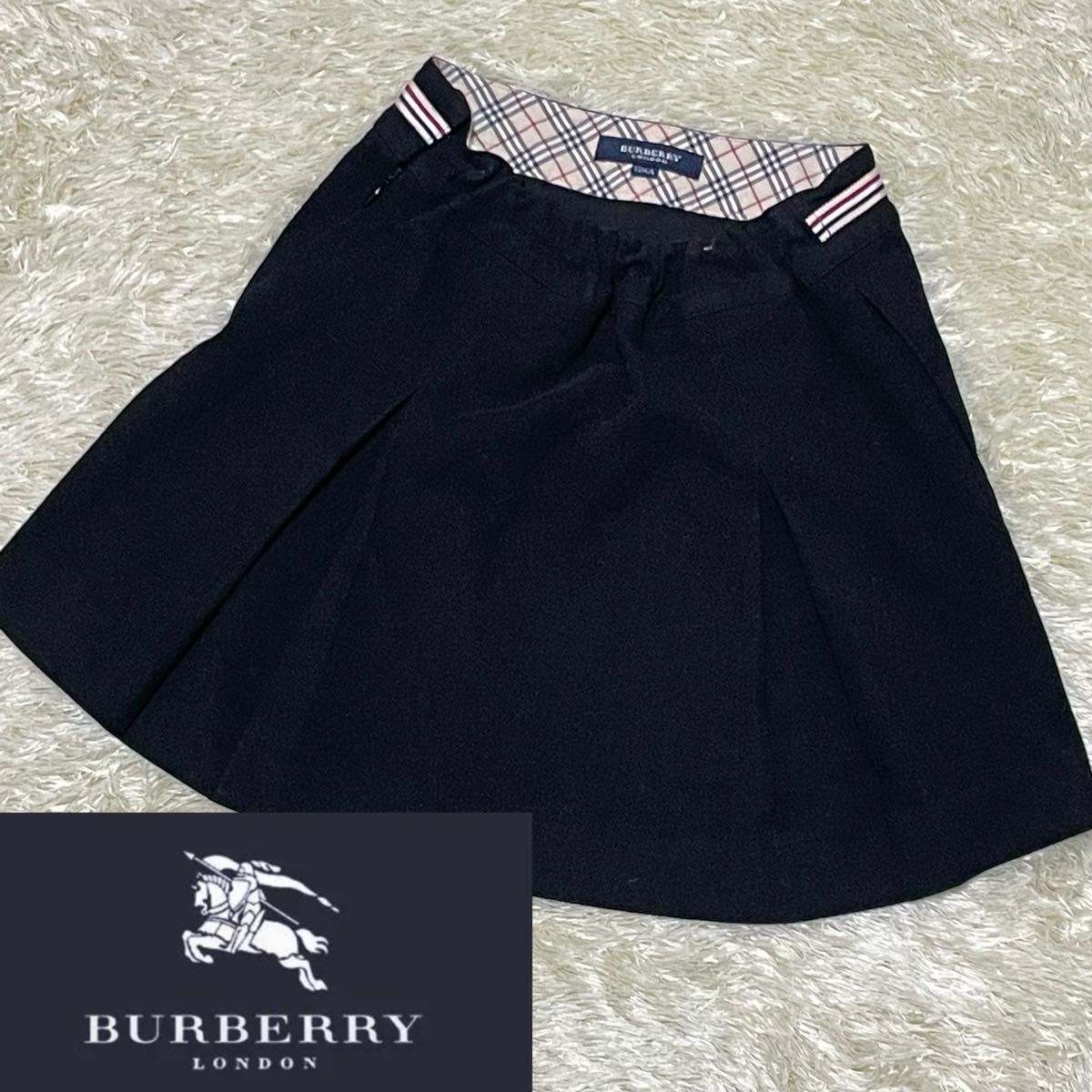 BURBERRY バーバリー ノバチェックプリーツスカート 120vm-