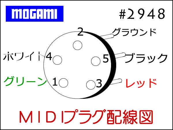 MOGAMI #2948 MIDI кабель продается куском 1m~
