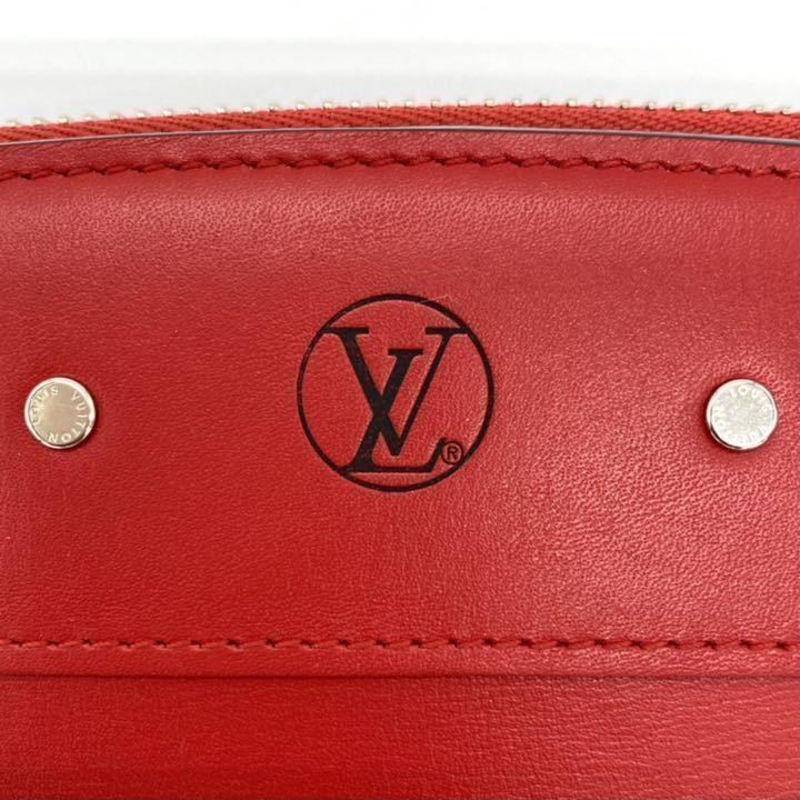 【極美品!!】限定 LOUIS VUITTON ルイヴィトン スティーマー 長財布 レッド×ブラック モノグラム ブランド 鑑定済み 夏 海 キャンプ■_画像4