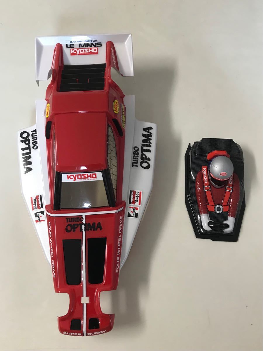 新品 パールホワイト塗装 ドライバー人形付き 】京商 ターボ 新品 パールホワイト塗装 ドライバー人形付き 】京商 ターボ
