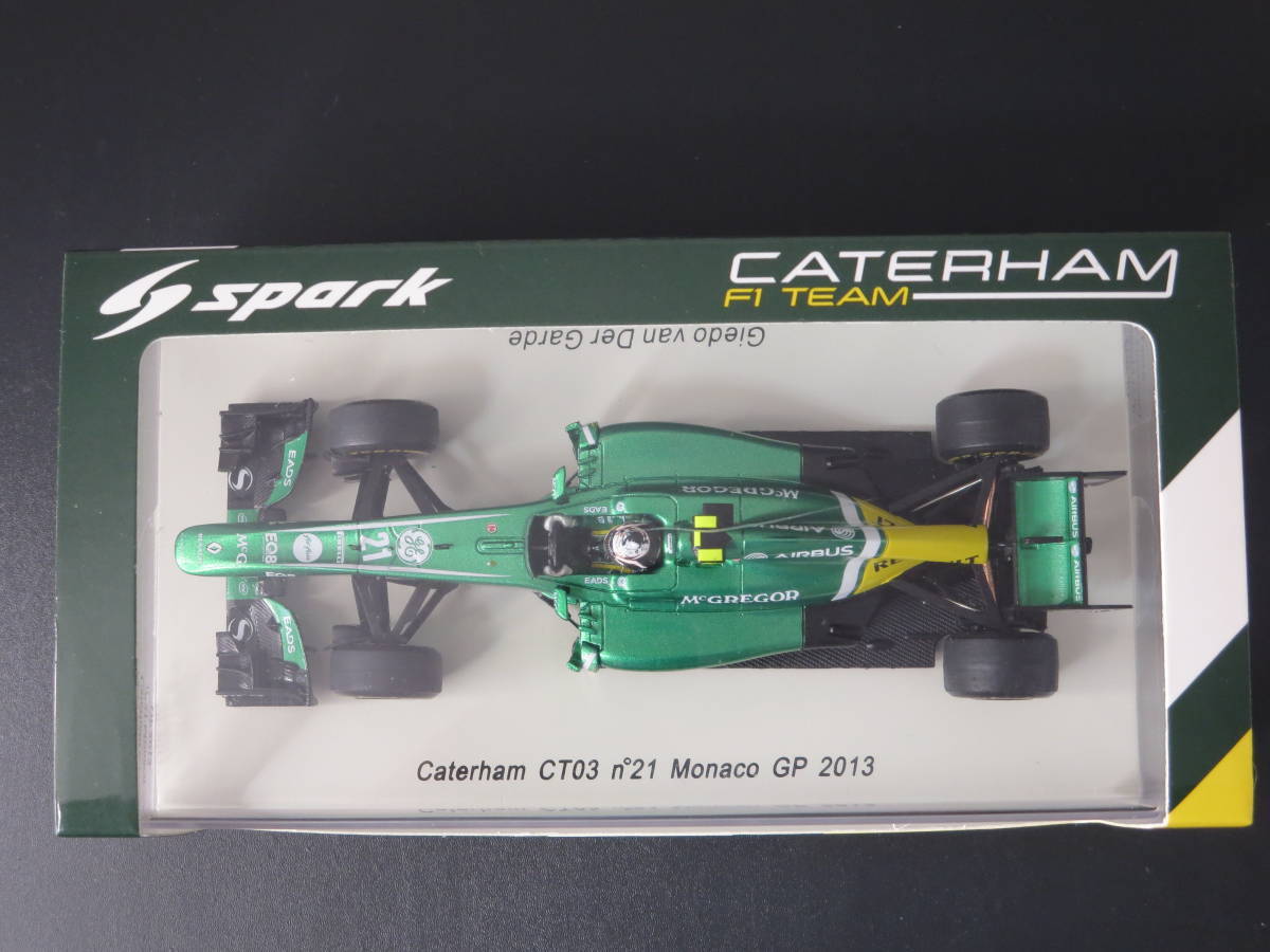 直筆サイン SPARK 1/43 ケータハム F1 G.ヴァン デル ガルデ-