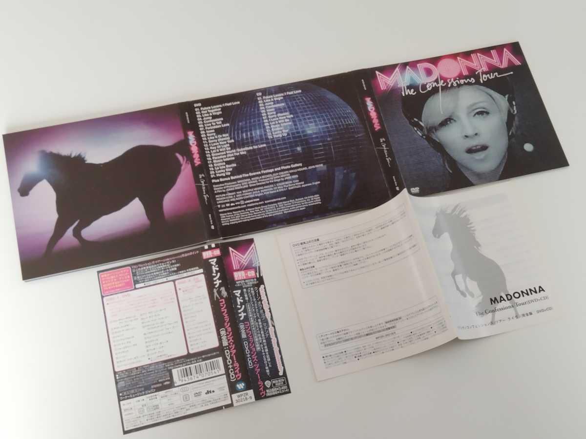 [DVD+CD]Madonna / The Confessions Tour с лентой teji упаковка 2 листов комплект WPZR30218/9 QUEEN OF POP,06 год Tour сбор,138 минут изображение + жить CD, субтитры имеется 