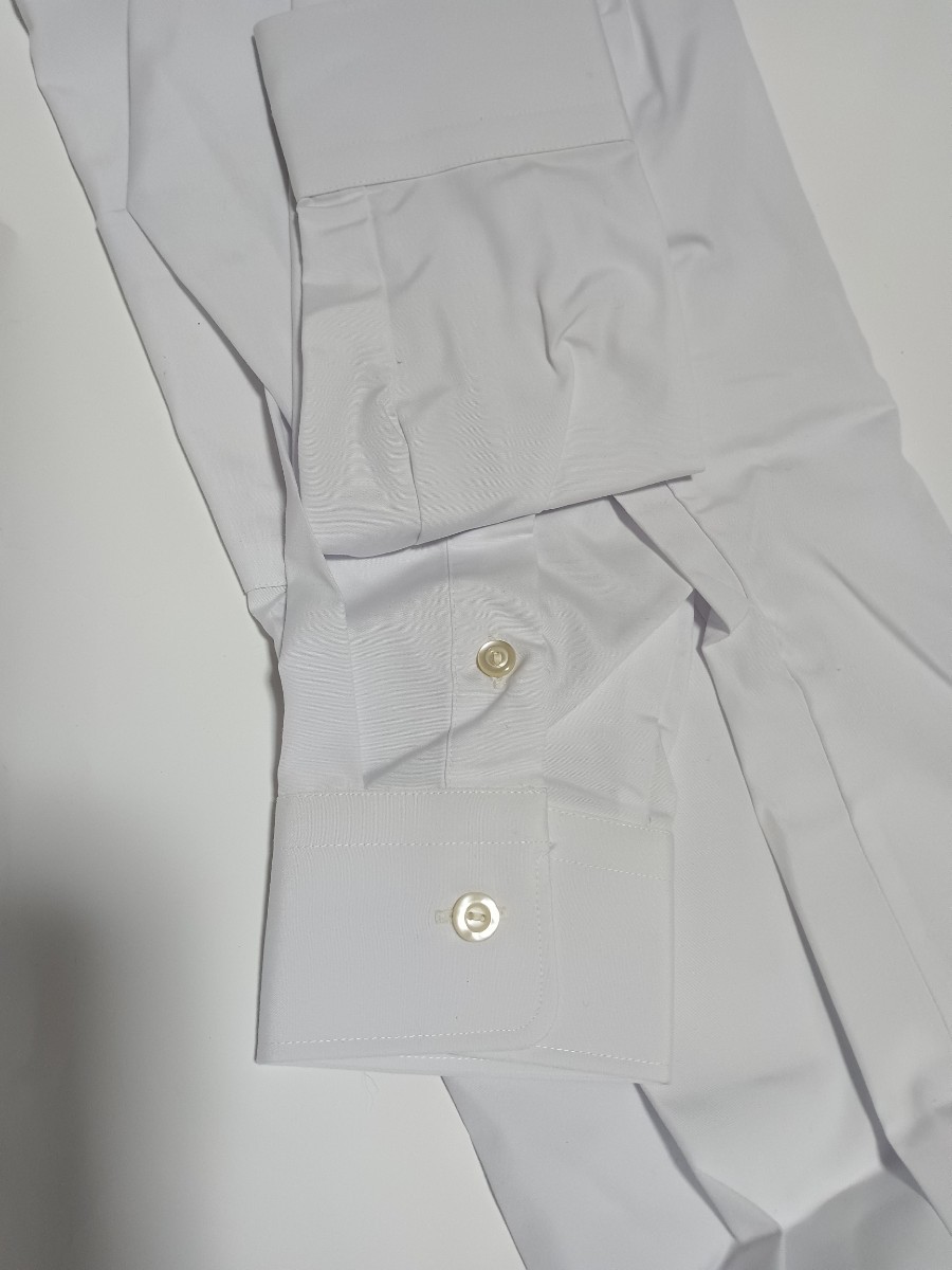 37-78　A形　CHOYA チョウヤ　日本製　長袖　ワイシャツ　白色　Yシャツ　メンズ　ホワイト　