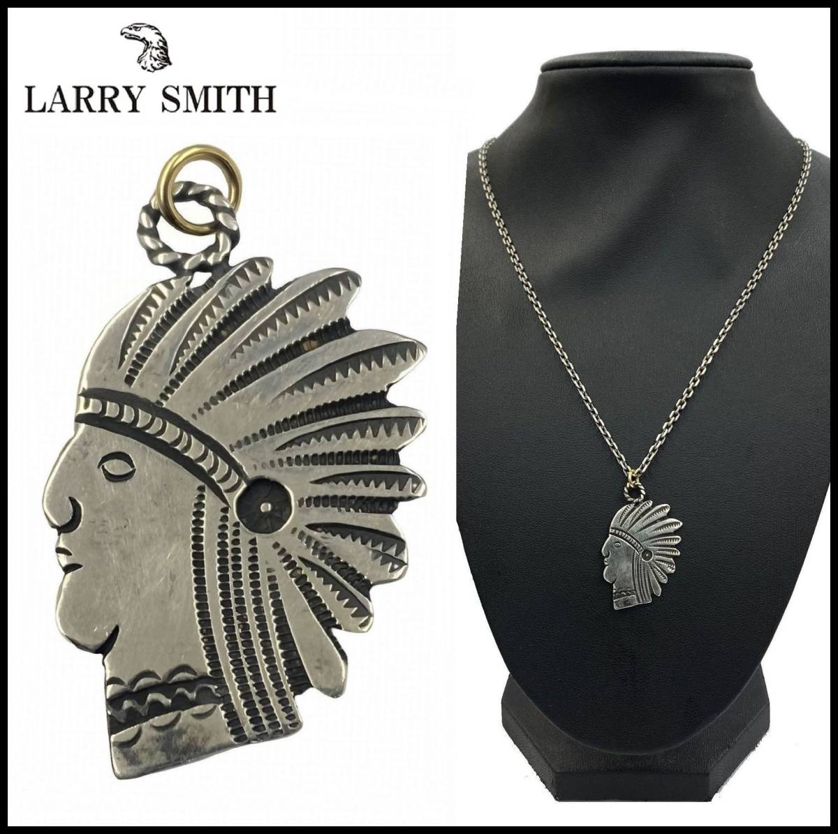 はコーラル Larry Smith ラリースミス インディアンフェイス フェザーの通販 by rumble cats's shop｜ラクマ ために