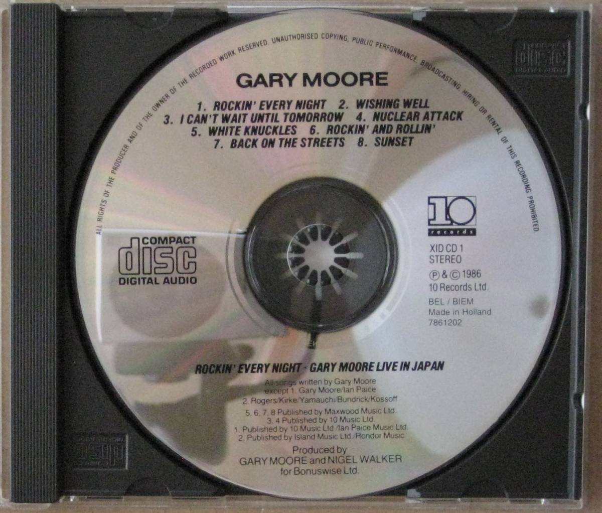 Gary Moore/ Gary * Moore <<Rockin\' Every Night(Gary Moore Live In Japan)/ жить * in * Japan >> зарубежная запись 