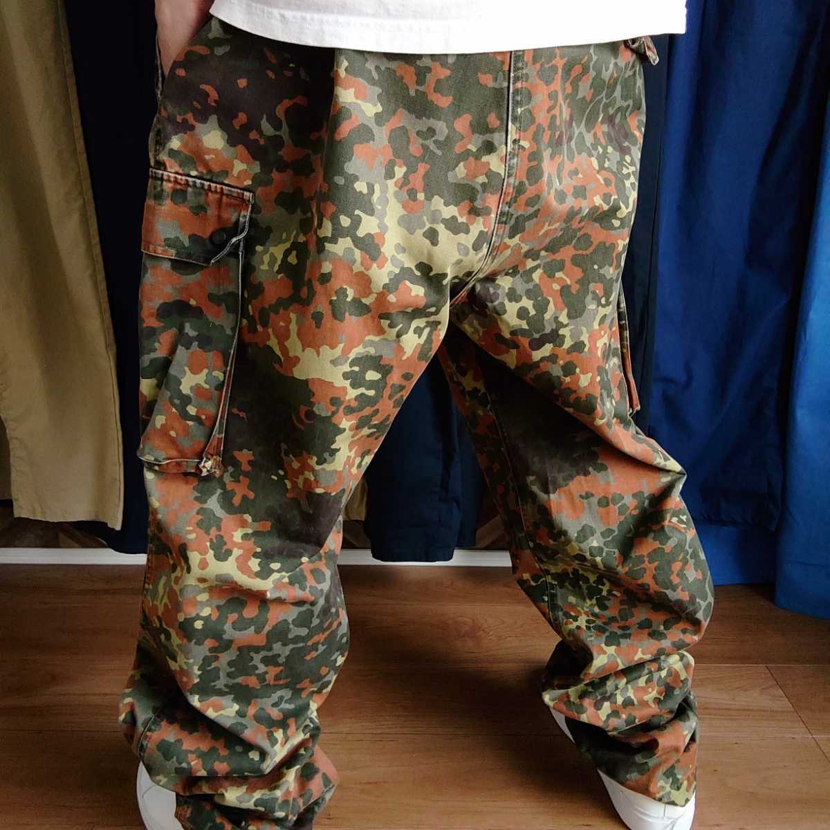 German Army ドイツ軍 ミリタリー フレクター迷彩カモ柄 カーゴ German Army ドイツ軍 ミリタリー フレクター迷彩カモ柄 カーゴ