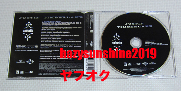 ジャスティン・ティンバーレイク JUSTIN TIMBERLAKE CD SENORITA セニョリータ JUSTIFIED ENHANCED_画像2