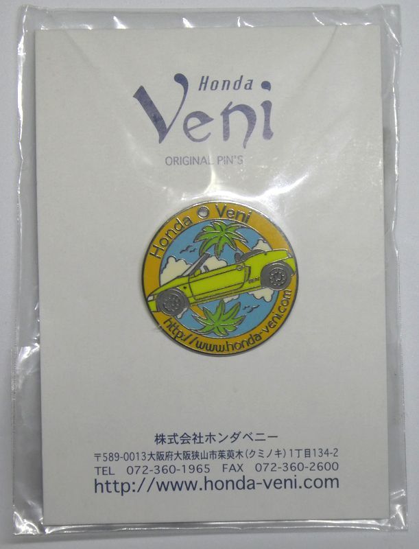 ピンズ　Honda Veni BEAT (未開封) ホンダベニー ビート　イタヤコレクション ピンバッジ ピンバッチ_画像1