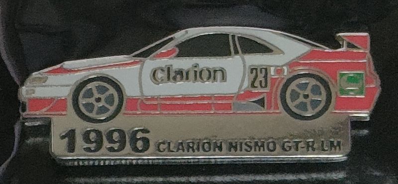 ピンズ　ニスモ20周年 1996 CLARION NISMO GT-R LM (未開封)　R33 日産　ル・マン24時間　星野一義 長谷見晶弘 鈴木利男　クラリオン_画像2