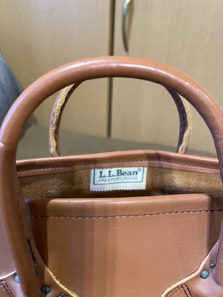 Dead stock!!! ７０年代から８０年代の製品　　L.L.Bean　leather　toto bag_画像3