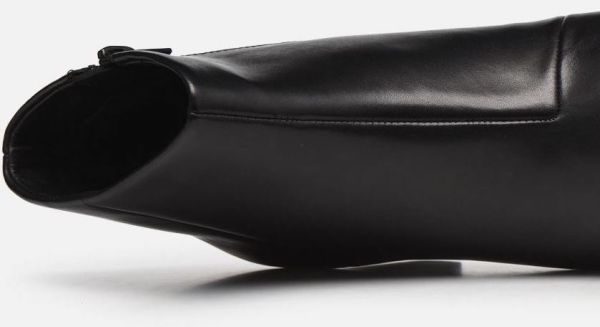 送料無料 Clarks 23cm ブーツ ジッパー チャンキー ヒール サイドゴア ブラック 黒 レザー 革 スニーカー パンプス ヒール AAA109_画像9
