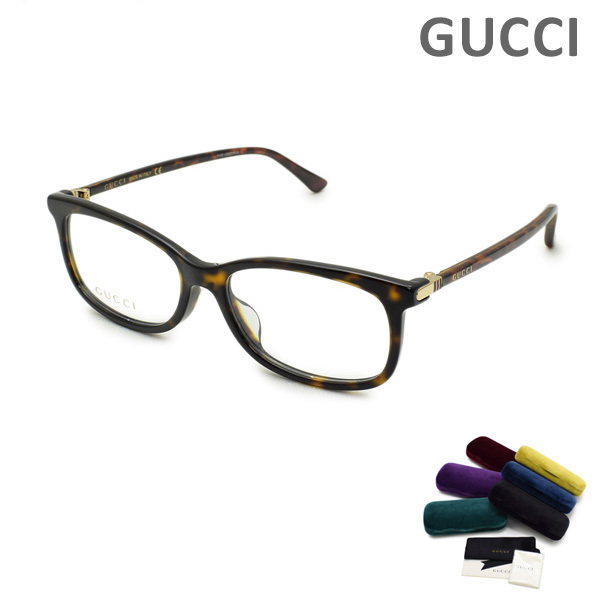 グッチ メガネ 眼鏡 フレームのみ GG0296OA-002 ハバナ アジアンフィット メンズ GUCCI
