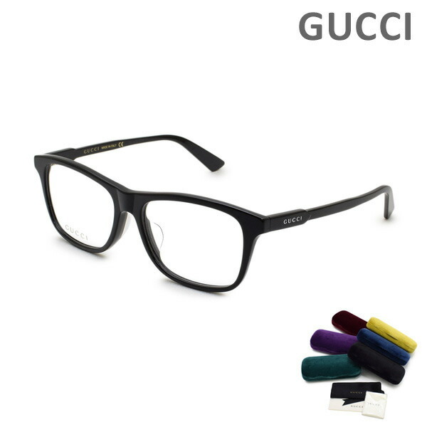 グッチ メガネ 眼鏡 フレーム のみ GG0754OA-001 ブラック アジアンフィット ユニセックス GUCCI