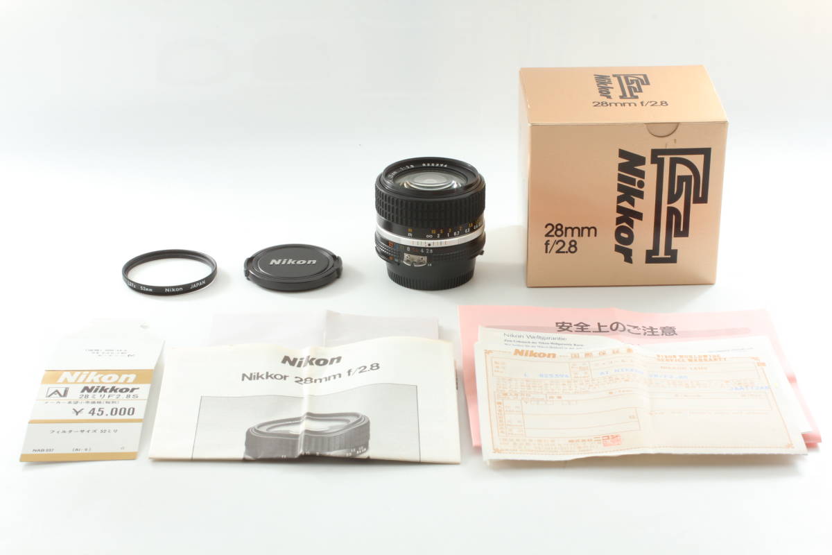 【美品】SIC Nikon NIKKOR Ai-s AiS 28mm F2.8 Wide Angle Lens ニコン ニッコール 広角 773@oO_画像2