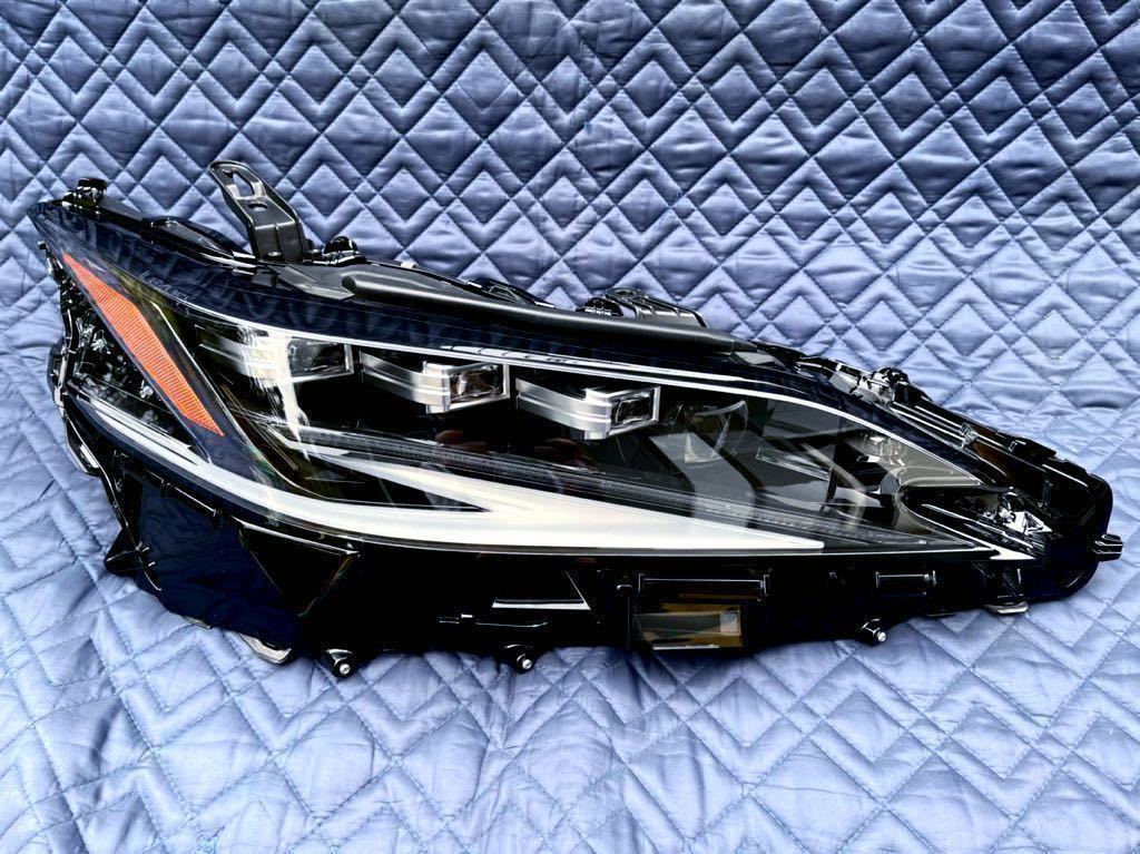極上品 ステー損傷無 レクサス ES AXZH11 後期 純正 ヘッドライト 右側