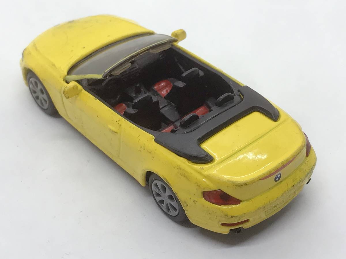 saB5* Tomica . rear . largish size minicar bo- flannel ndo axis siku BMW 645i cabrio cabriolet yellow total length 88mm